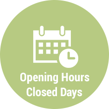 Opening Hours, Closed Days