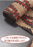いろいろな織物で作られた布の魅力をお話しします。